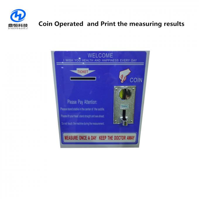 AC100-240v 50/60HZ 인쇄를 가진 동전에 의하여 운영하는 고도와 무게 측정 가늠자