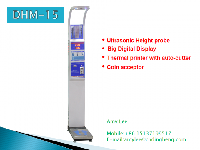 디지털 표시 장치 Bmi 분석/열 인쇄 기계를 가진 의학 고도와 무게 가늠자