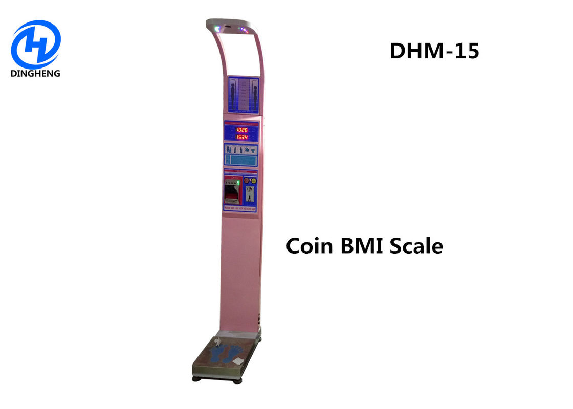 DHM - 15 Pink Ultrasonic Height And Weight Machine Automatically Measure
