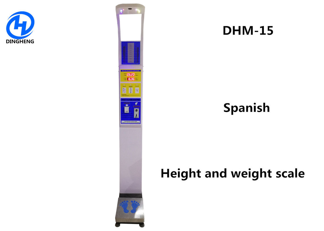 Automatic Height And Weight Machine , Healthy Body Mass Index Machine